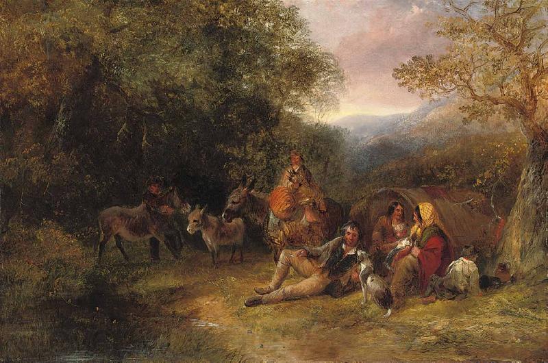 George Caleb Bingham The gypsy encampment Germany oil painting art